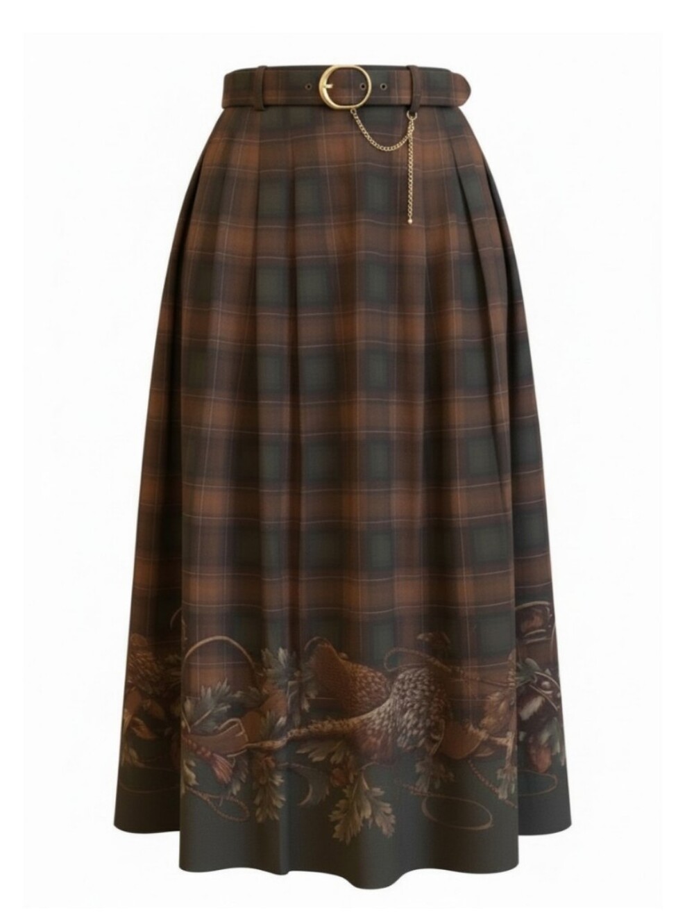 Cleo Tartan Belted Maxi